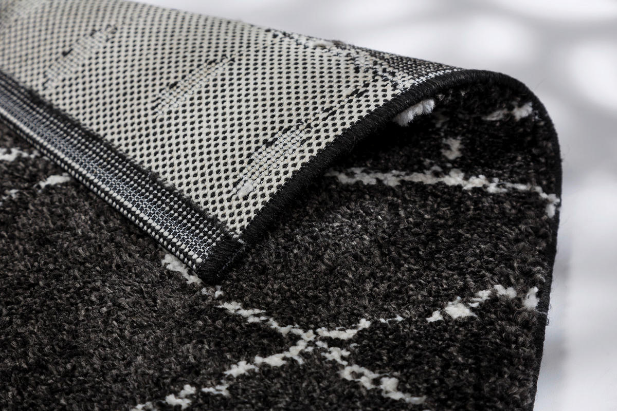 WEBTEPPICH 80/150 cm Schwarz  - Schwarz, Design, Textil (80/150cm) - Schöner Wohnen