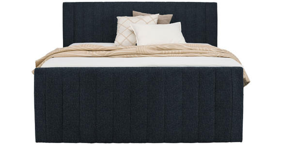 BOXSPRINGBETT 160/200 cm in Schwarz - Schwarz, KONVENTIONELL, Kunststoff/Textil (160/200cm) - Carryhome