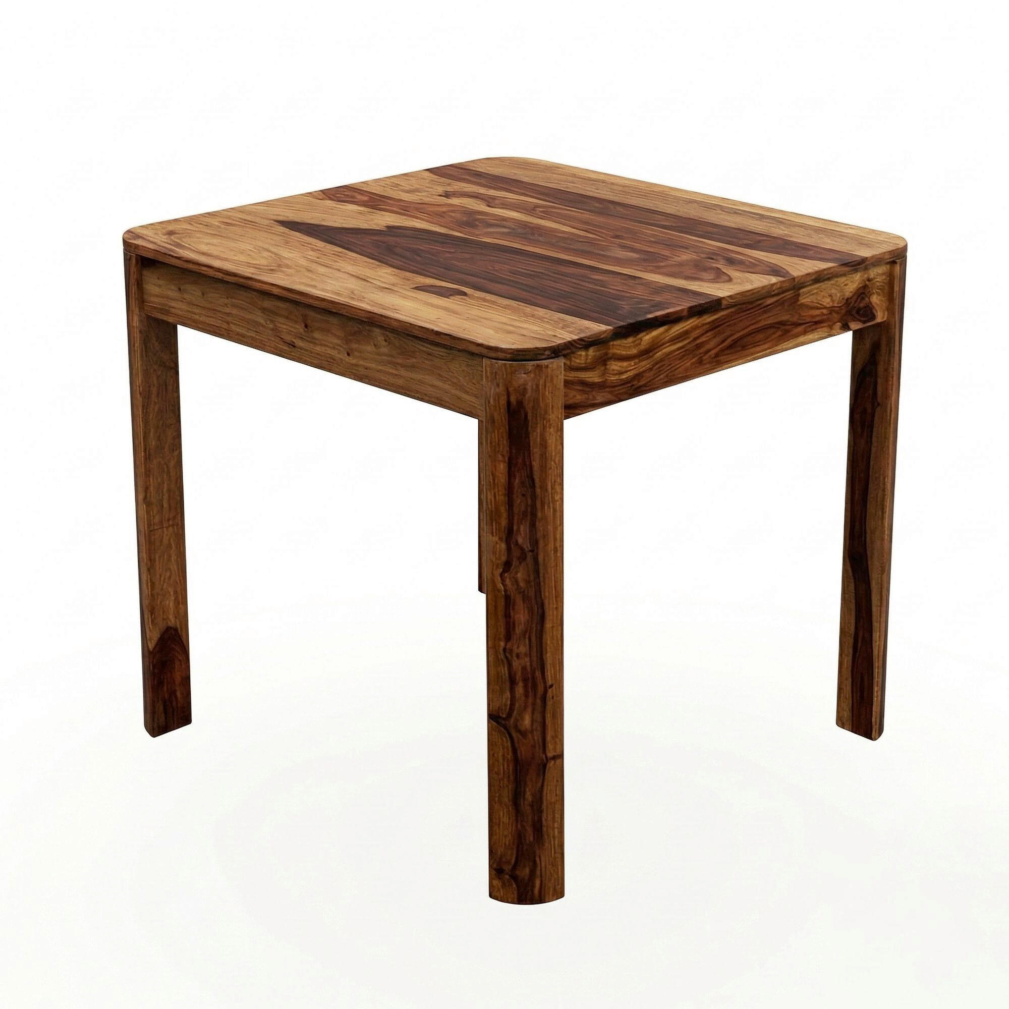 JÍDELNÍ STŮL, sheesham, barvy sheesham, 80/76/80 cm - barvy sheesham, Design, dřevo (80/76/80cm) - Livetastic