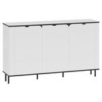 SIDEBOARD  in 136,8/82/35,2 cm  - Schwarz/Weiß, MODERN, Holzwerkstoff/Kunststoff (136,8/82/35,2cm) - Carryhome