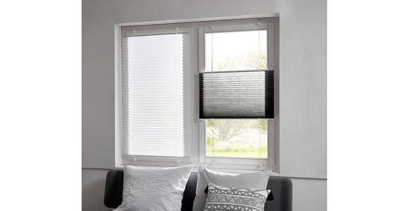 PLISSEE 50/130 cm - Weiß, Basics, Textil (50/130cm) - Boxxx