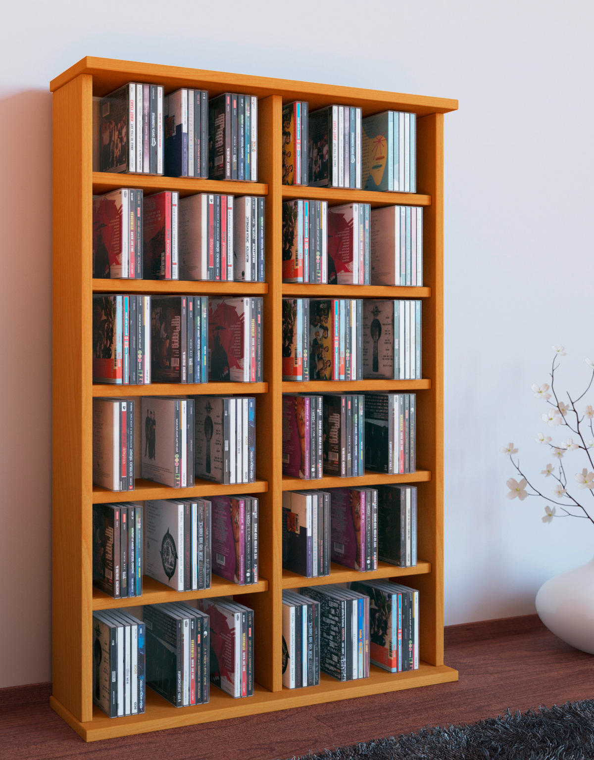 CD-REGAL - Buchefarben, Konventionell, Holzwerkstoff (60/91,5/18cm) - MID.YOU