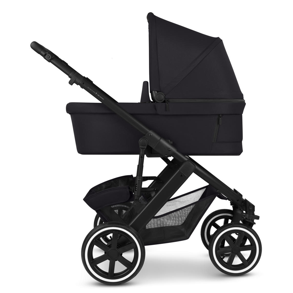 KINDERWAGEN  Salsa 5 Air  Coal  - Schwarz, Basics, Textil/Metall (63/118/95,5cm) - ABC Design