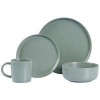 SERVICIU DE MASĂ COMPLET 16 piese  - verde, Trend, ceramică - Novel