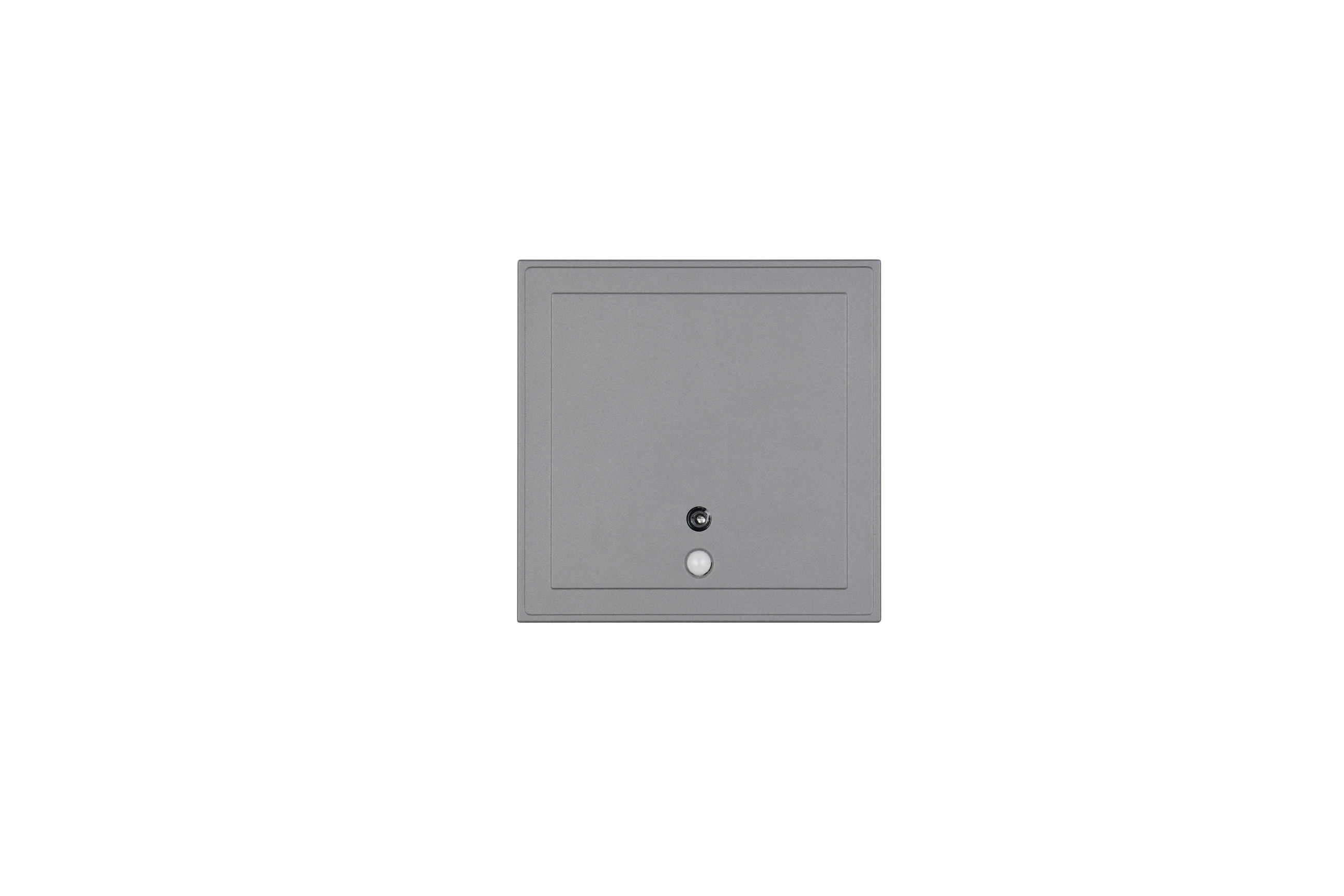 AUSSENWANDLEUCHTE - Anthrazit, Design, Metall (14/14/3,5cm)