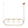 PENDELLEUCHTE 89/25,5/137 cm    - Weiss/Messingfarben, Trend, Glas/Metall (89/25,5/137cm) - MAYTONI