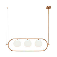 PENDELLEUCHTE 89/25,5/137 cm    - Weiss/Messingfarben, Trend, Glas/Metall (89/25,5/137cm) - MAYTONI