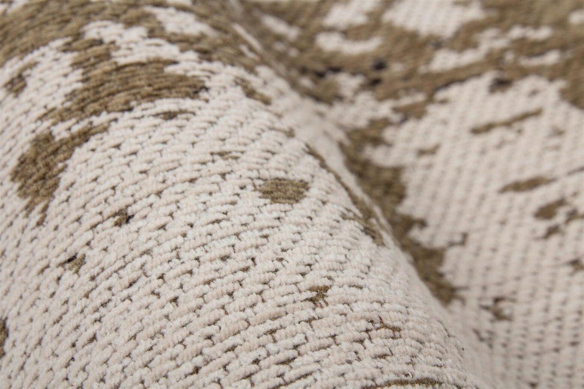 HANDWEBTEPPICH  Wohnzimmer 80/150 cm Olivgrün rechteckig  - Olivgrün, Basics, Textil (80/150cm) - Kayoom
