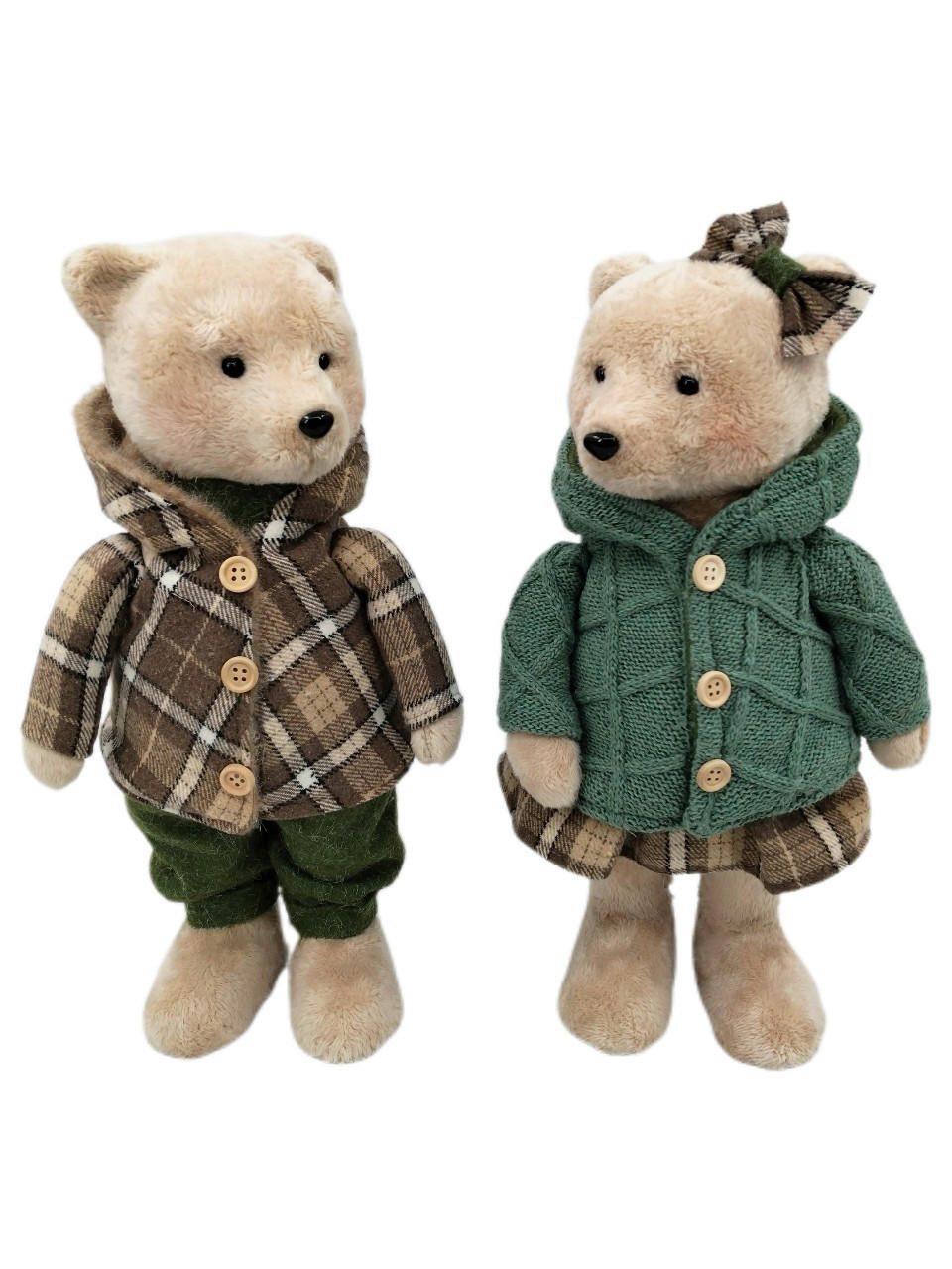 DEKORATIONSBJÖRN - multicolor, Lifestyle, textil/plast (18/37/12cm) - X-Mas