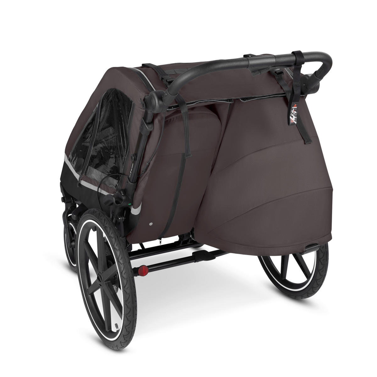 FAHRRADANHÄNGER   Tour 2  - Graubraun, Basics, Textil (81/53/56cm) - ABC Design