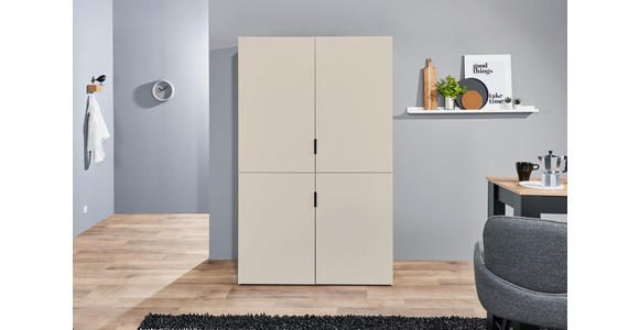 SCHRANKKÜCHE 124/200/70 cm  in Kaschmir  - Kaschmir/Eichefarben, KONVENTIONELL, Holzwerkstoff/Metall (124/200/70cm) - Xora