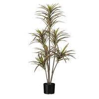 UMĚLÁ ROSTLINA  - červená, Basics, plast (45/45/120cm)