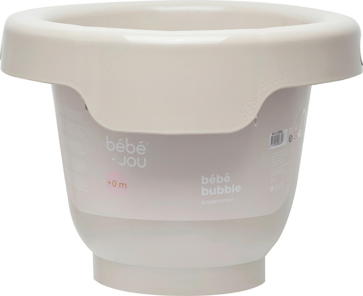 BABYBADEEIMER  - Taupe, Basics, Kunststoff (46/46/35cm) - Bebe Jou