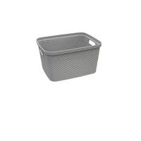 ÚLOŽNÝ BOX, plast - světle šedá, Basics, plast (21,5/27/15cm) - Homeware