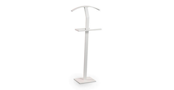 HERRENDIENER in Weiß 45/112/21 cm - Weiß, Design, Metall (45/112/21cm) - Xora