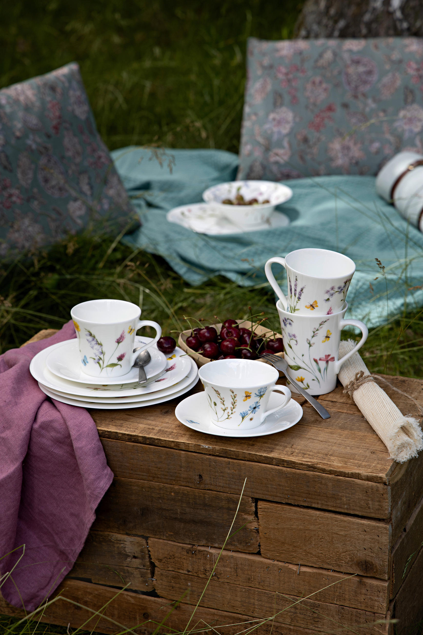 KAFFEESERVICE NORA SPRING VIBES 6-teilig  - Multicolor, Basics, Keramik - Hutschenreuther
