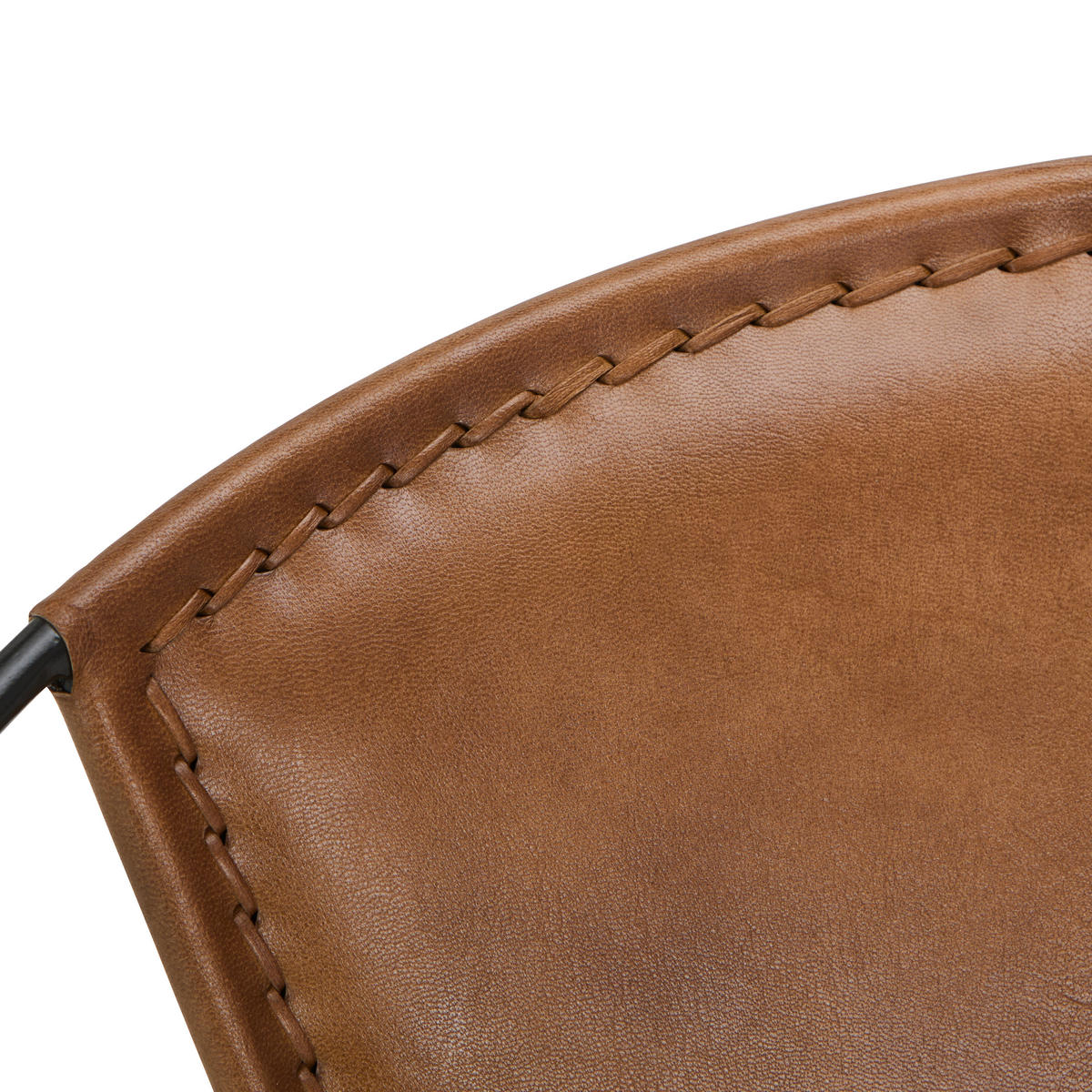 SESSEL in Echtleder Braun, Schwarz  - Schwarz/Braun, LIFESTYLE, Leder/Metall (68/70/62cm) - Landscape