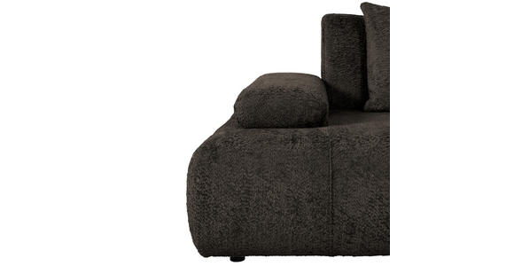 SCHLAFSOFA  in Chenille Anthrazit  - Anthrazit/Schwarz, KONVENTIONELL, Kunststoff/Textil (235-255/80/116-138cm) - Carryhome