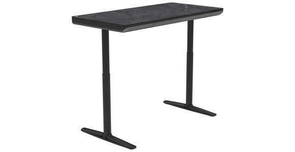 SCHREIBTISCH 140/70/73-118 cm  in Schwarz  - Schwarz, Design, Holzwerkstoff/Kunststoff (140/70/73-118cm) - Novel