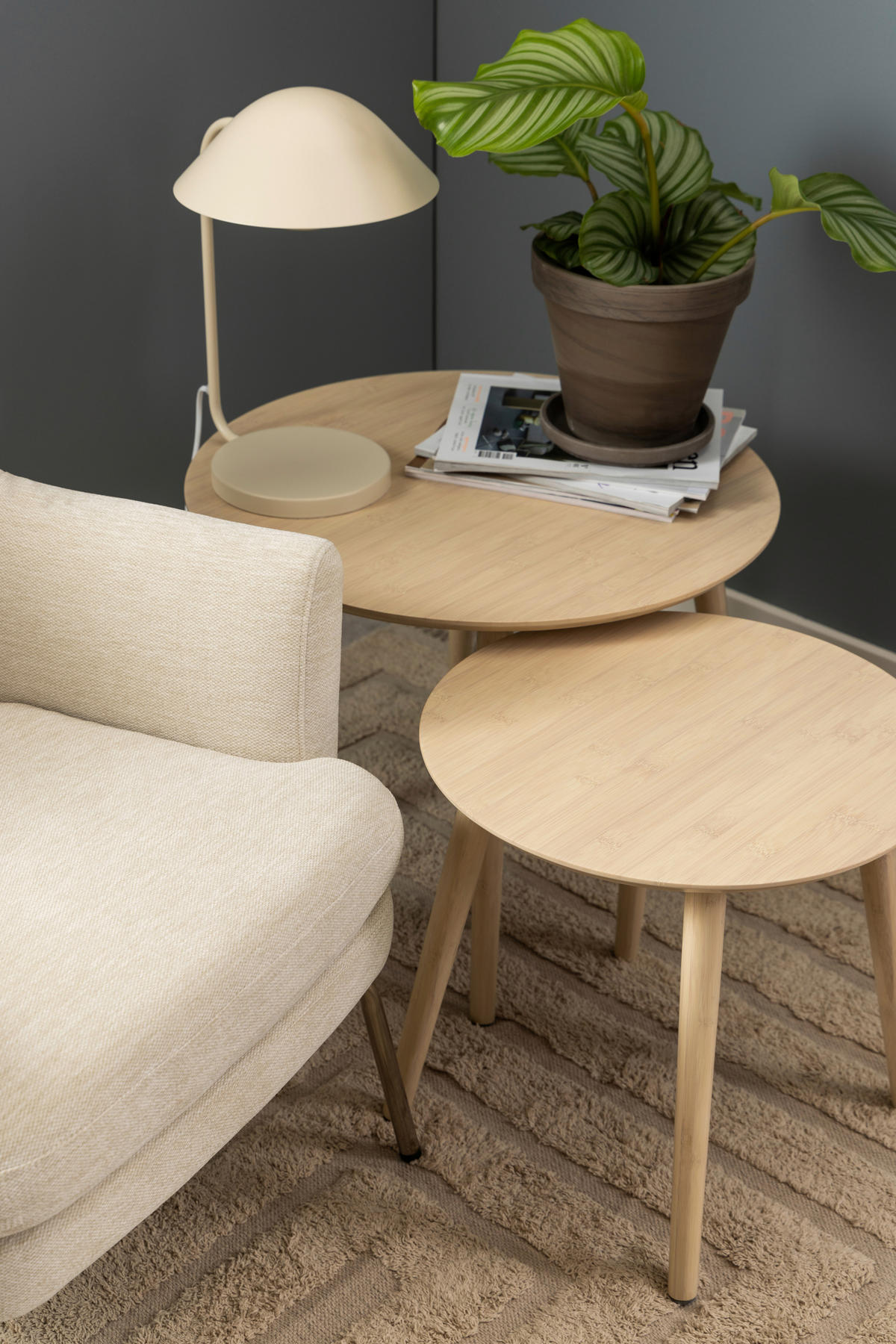 SET KLUBSKIH MIZIC, naravne barve  - naravne barve, Design, les (60/60/45cm) - MID.YOU