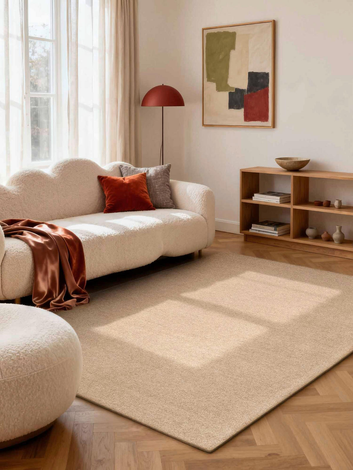 WOLLTEPPICH 200/290 cm Puristic Beige rechteckig  - Beige, Basics, Textil (200/290cm) - Elle Decoration