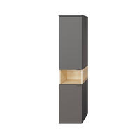 MIDISCHRANK 30/141,6/33 cm  - Dunkelgrau, KONVENTIONELL, Glas/Holzwerkstoff (30/141,6/33cm) - Pelipal