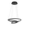 ZÁVĚSNÉ SVÍTIDLO, 58/110 cm  - bílá/černá, Design, kov/plast (58/110cm)