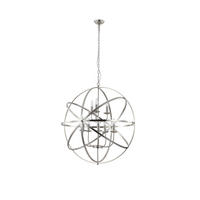 HÄNGELEUCHTE Orbit 82/213 cm   - Silberfarben, KONVENTIONELL, Metall (82/213cm) - Searchlight
