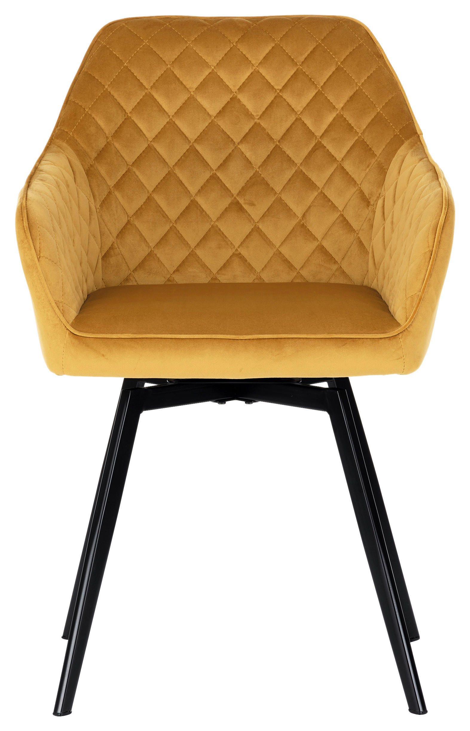 STOLIČKA, 57/84/61 cm - čierna/žltá, Basics, kov/textil (57/84/61cm) - Voleo