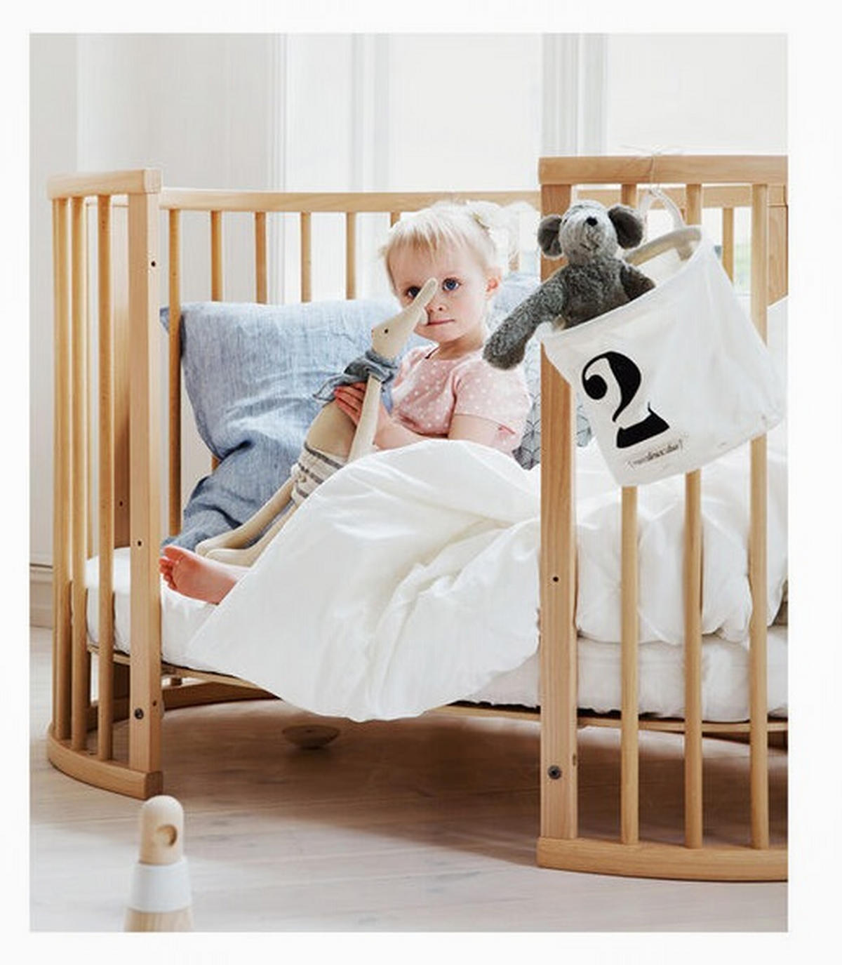 UMBAUSEITEN SLEEPI V3   - Buchefarben, Basics, Holz (44,5/47/85,5cm) - Stokke