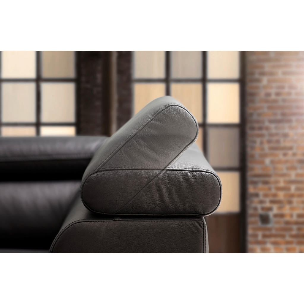 Thumbnail - Novel Wohnlandschaft, Creme, Leder, Echtleder, Rindleder, Uni, 7-Sitzer, U-Form, 340x220 cm, Lederauswahl, seitenverkehr...