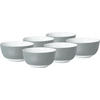 MÜSLISCHALENSET VARIO 6-teilig 14 cm  - Weiß/Grau, Basics, Keramik (14cm) - Van Well
