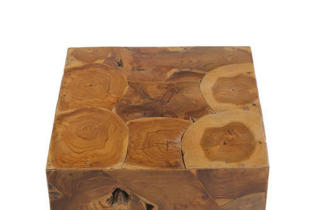 SIDOBORD i trä 45/45/45 cm  - klar, Natur, trä (45/45/45cm) - Kayoom
