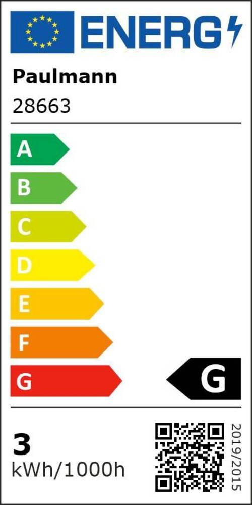 LED-LEUCHTMITTEL   E14 max. 2,6W W 220 lm  - Klar/Silberfarben, Basics, Glas (7,8cm) - Paulmann