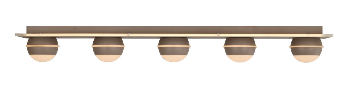 LED-DECKENLEUCHTE Biarritz 99/15/12,5 cm  - Schwarzchrom, Design, Kunststoff/Metall (99/15/12,5cm)