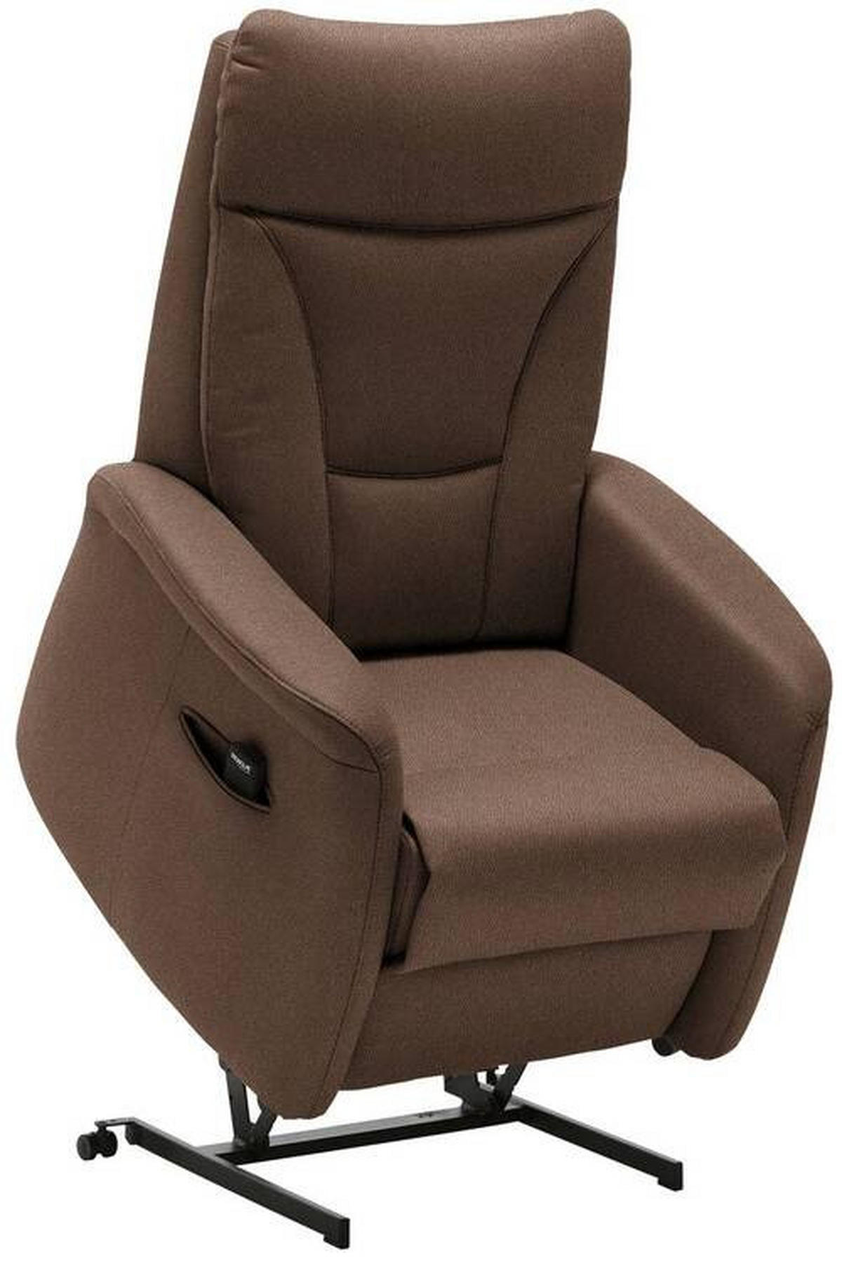 FERNSEHSESSEL in Mikrofaser Braun  - Schwarz/Braun, Konventionell, Textil (78/108/90cm) - Valdera