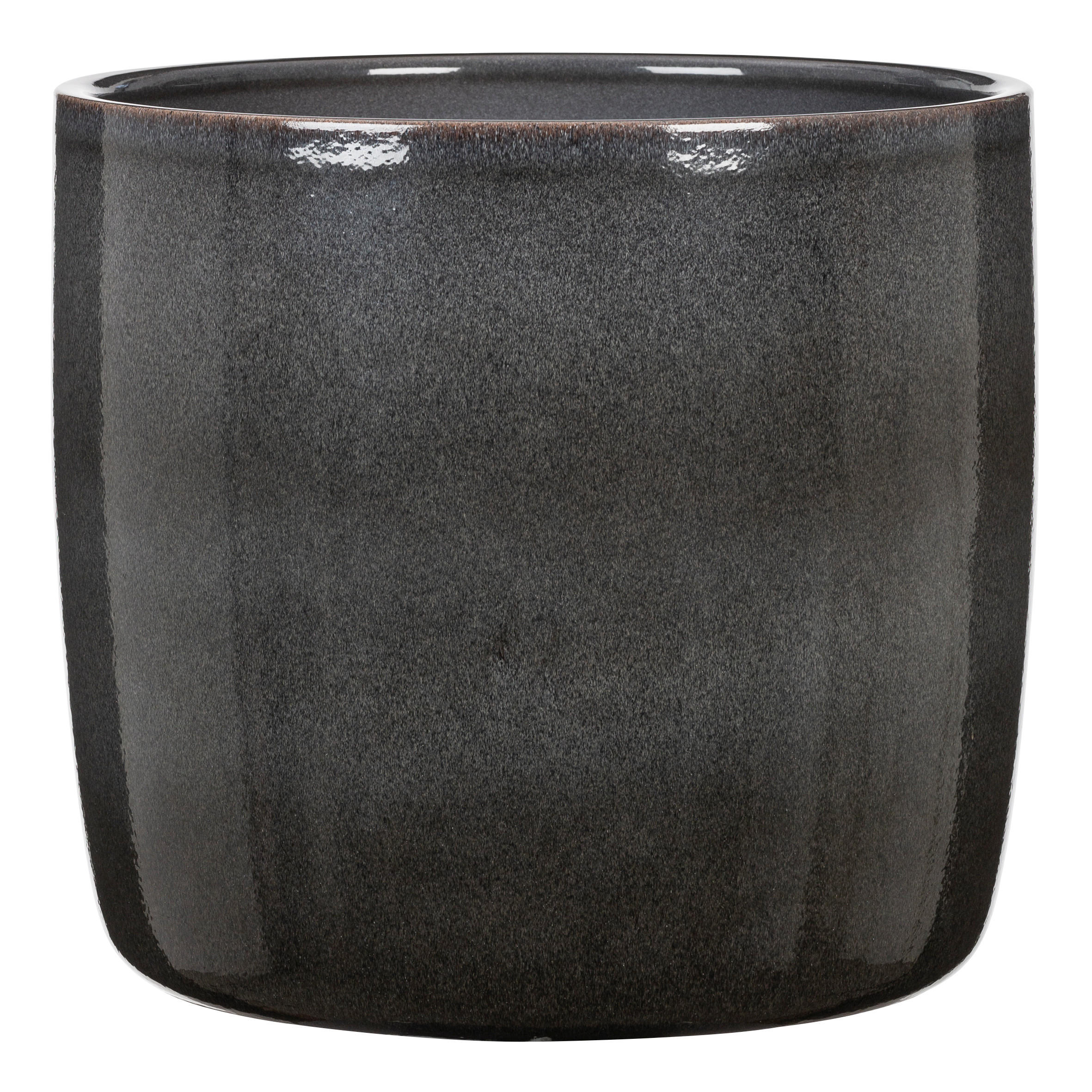 ÜBERTOPF  - Dunkelgrau, Basics, Keramik (24/22/24cm)