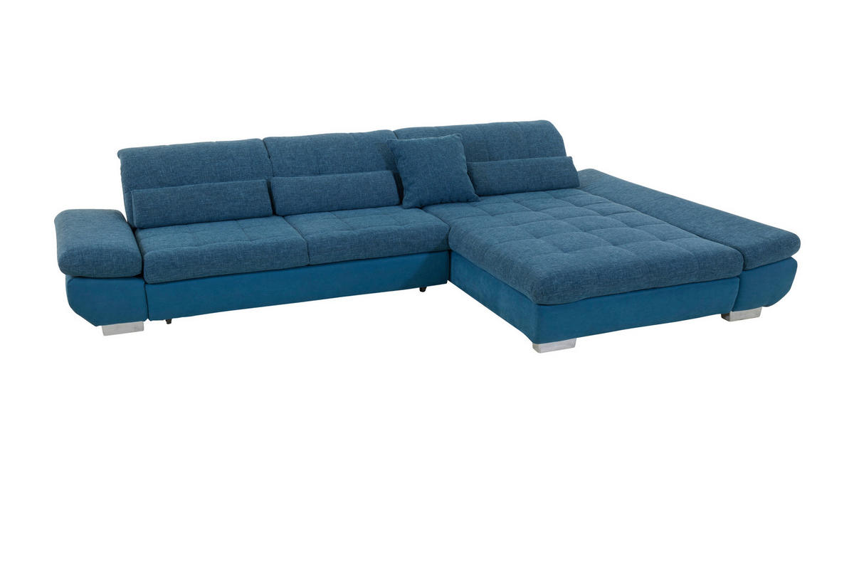 SJEDEĆA GARNITURA tekstil  tirkizna   - tirkizna/boje kroma, Design, tekstil/plastika (341/204cm) - Xora