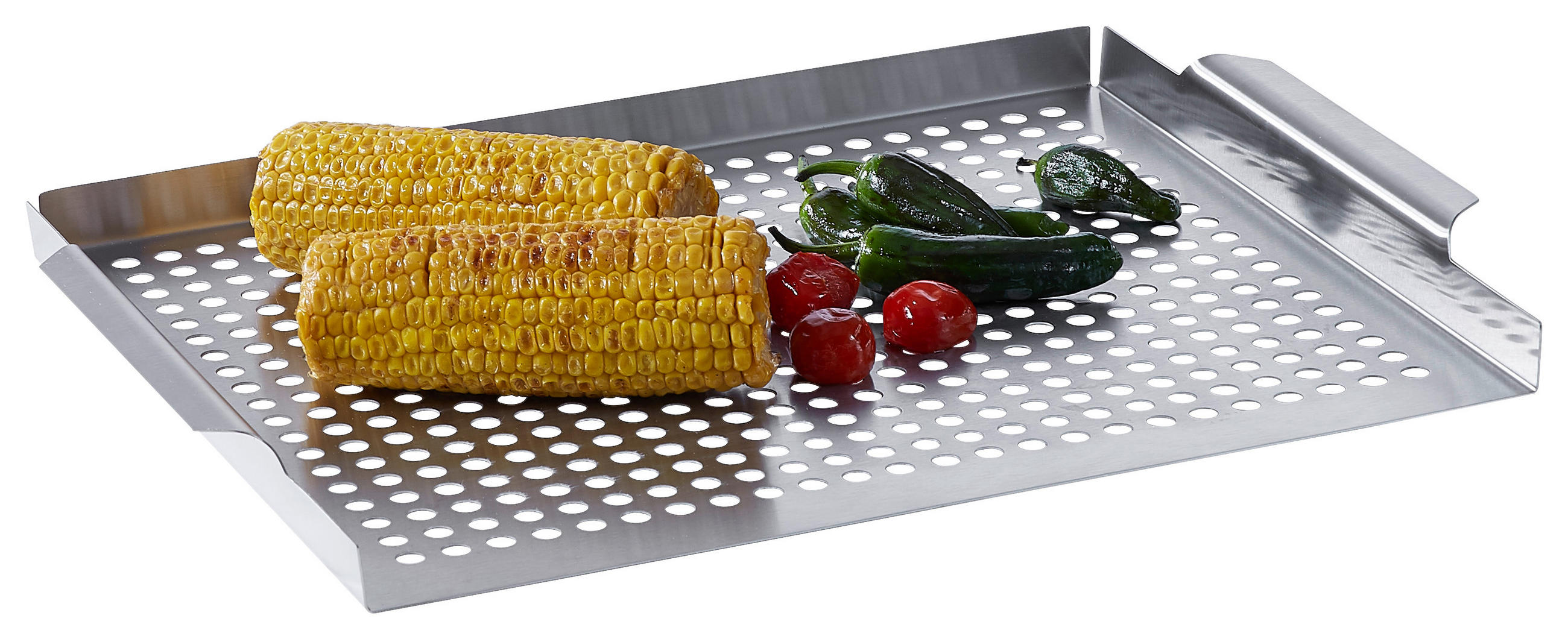 GRILLSCHALE - Edelstahlfarben, Basics, Metall (40,5/29/2,7cm) - Landscape