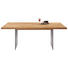 ESSTISCH Eiche furniert Alufarben, Eichefarben - Eichefarben/Alufarben, Design, Holz/Metall (200/110/75cm) - Venjakob