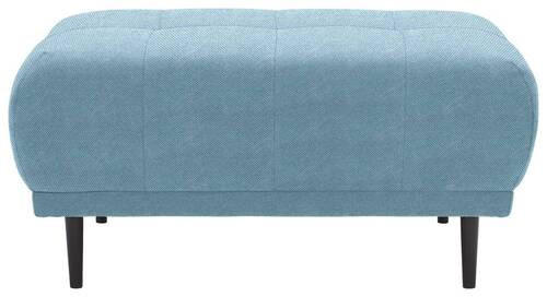 HOCKER Flachgewebe Blau  - Blau/Schwarz, Design, Holz/Textil (93/45/77cm) - Stylife