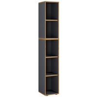 AKTENREGAL 30/183/33 cm  - Honigeiche/Anthrazit, Design, Holzwerkstoff/Kunststoff (30/183/33cm) - P & B