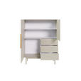 HIGHBOARD Kaschmir Viva  - Kaschmir/Goldfarben, Design, Holzwerkstoff/Metall (104/139,5/39cm) - Xora