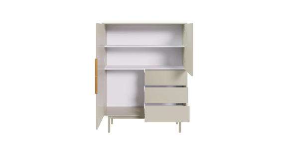 HIGHBOARD Kaschmir Viva  - Kaschmir/Goldfarben, Design, Holzwerkstoff/Metall (104/139,5/39cm) - Xora