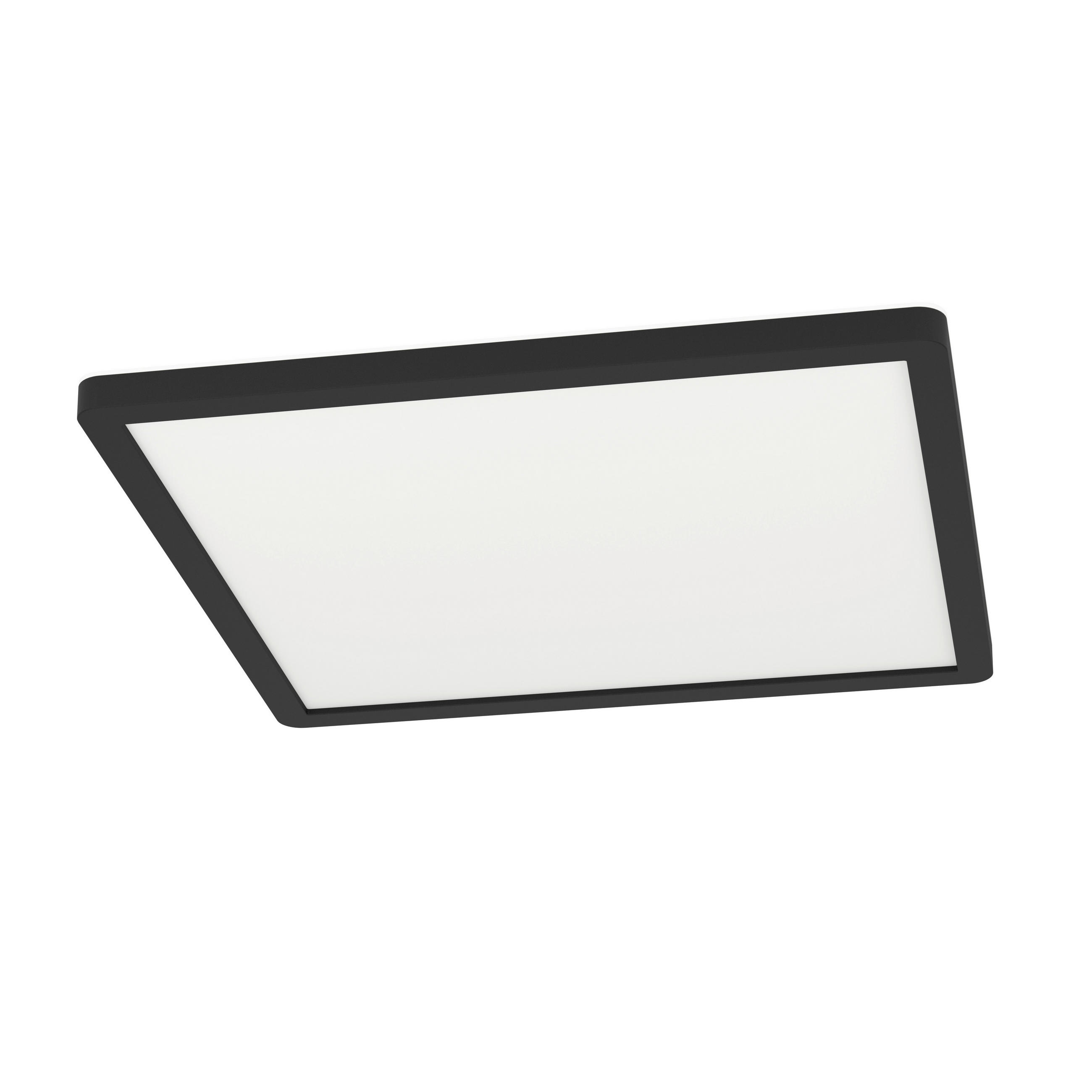 LED-DECKENLEUCHTE 29/29/3 cm   - Schwarz/Weiß, Basics, Kunststoff (29/29/3cm) - Eglo