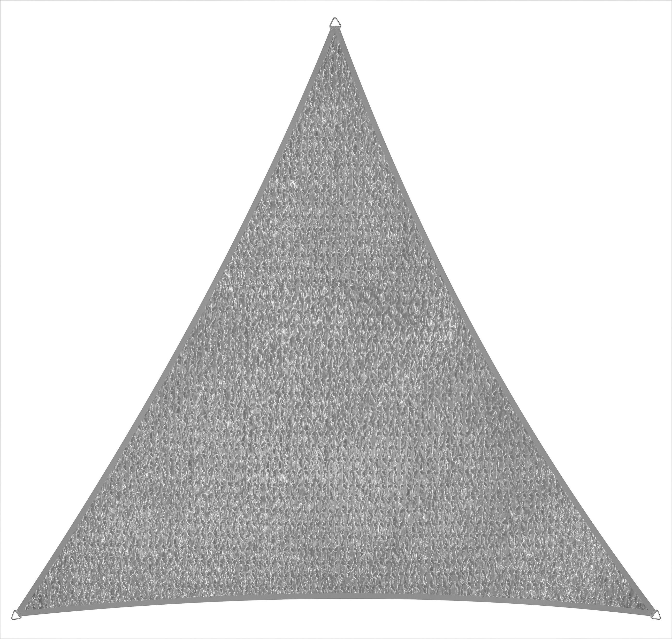 Sonnensegel Dreieck - Silberfarben, Basics, Textil (500/0,5/500cm) - Schneider