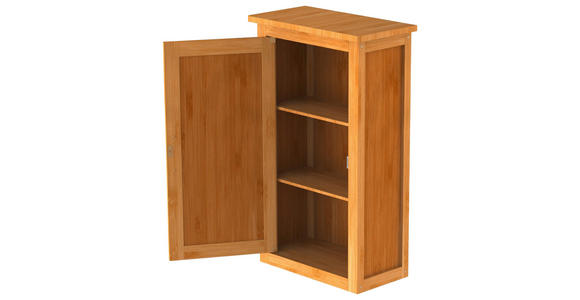 HÄNGESCHRANK 40,0/70,0/20,0 cm - Silberfarben, Natur, Holz/Metall (40,0/70,0/20,0cm) - Carryhome