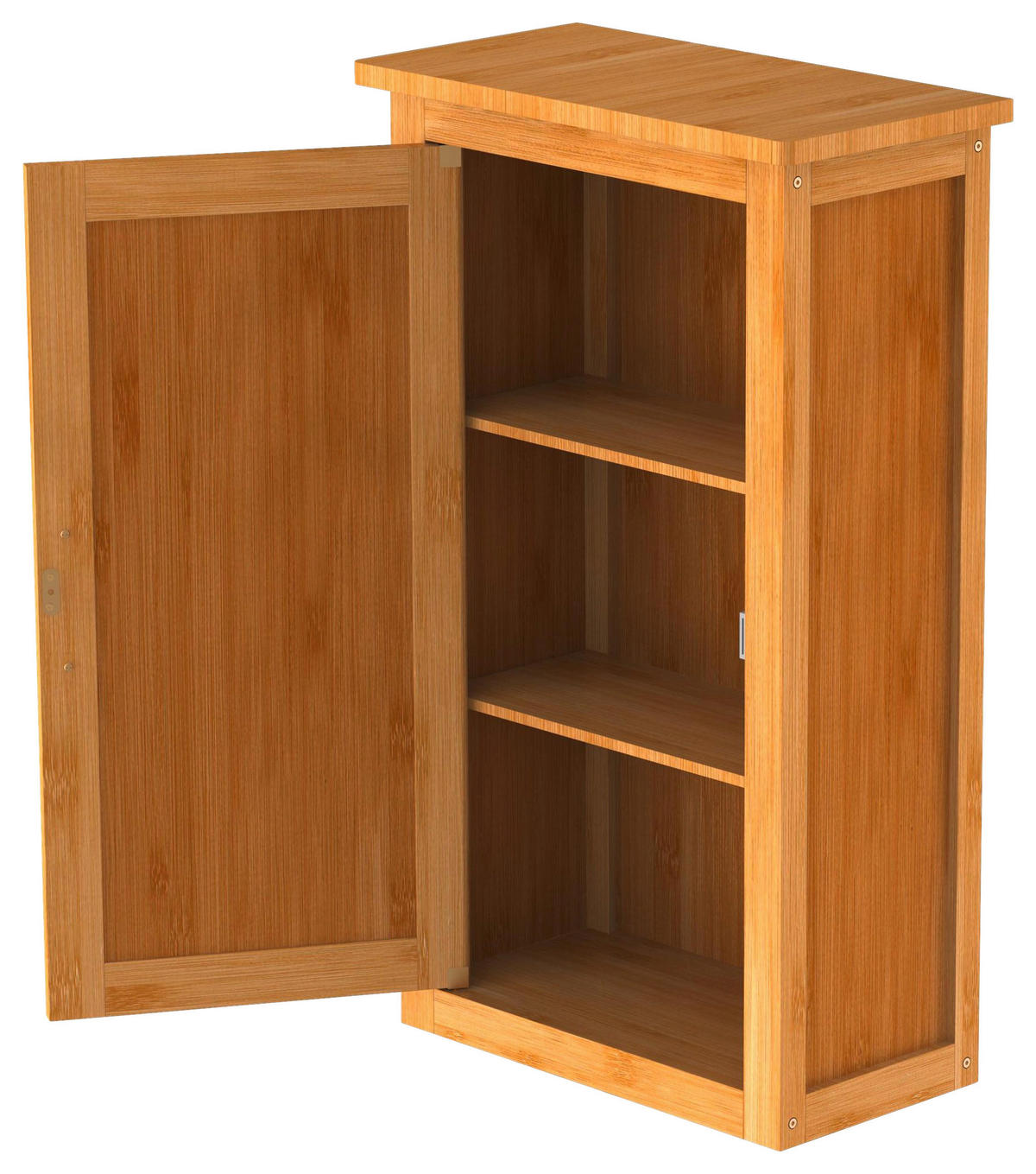 HÄNGESCHRANK 40,0/70,0/20,0 cm  - Silberfarben, Natur, Holz/Metall (40,0/70,0/20,0cm) - Carryhome