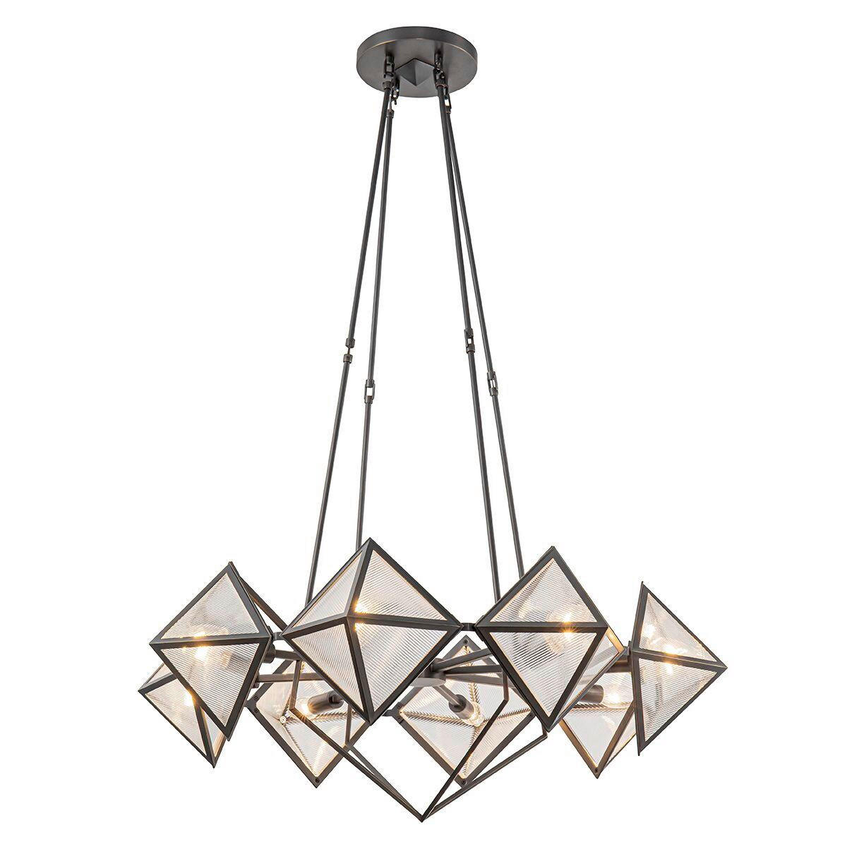 KRONLEUCHTER 29,5/76,2 cm   - Bronzefarben, KONVENTIONELL, Glas/Metall (29,5/76,2cm) - Elstead Lighting
