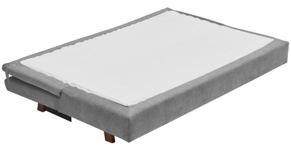 SCHLAFSOFA Flachgewebe Grau  - Eichefarben/Grau, KONVENTIONELL, Holz/Textil (205/85/98cm) - Carryhome